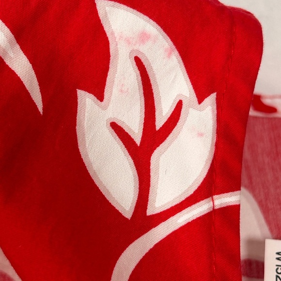 Paunani Hibiscus Sleeveless Mock Wrap Tie Front Midi Hawaiian Sarong Dress - Picture 9 of 10